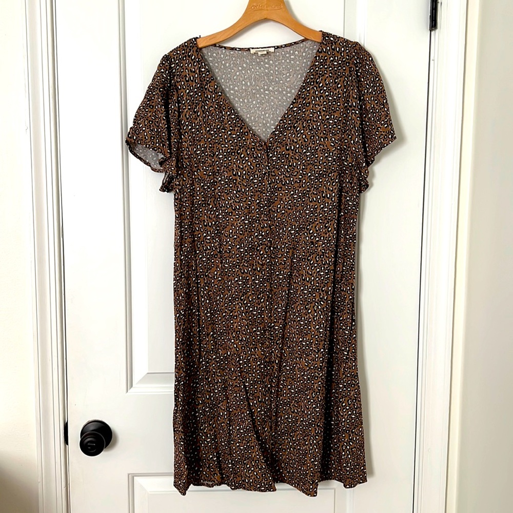 Goodthreads Cheetah Print Shift Dress